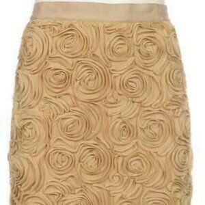 New Banana Republic Womens Gold Rose Skirt